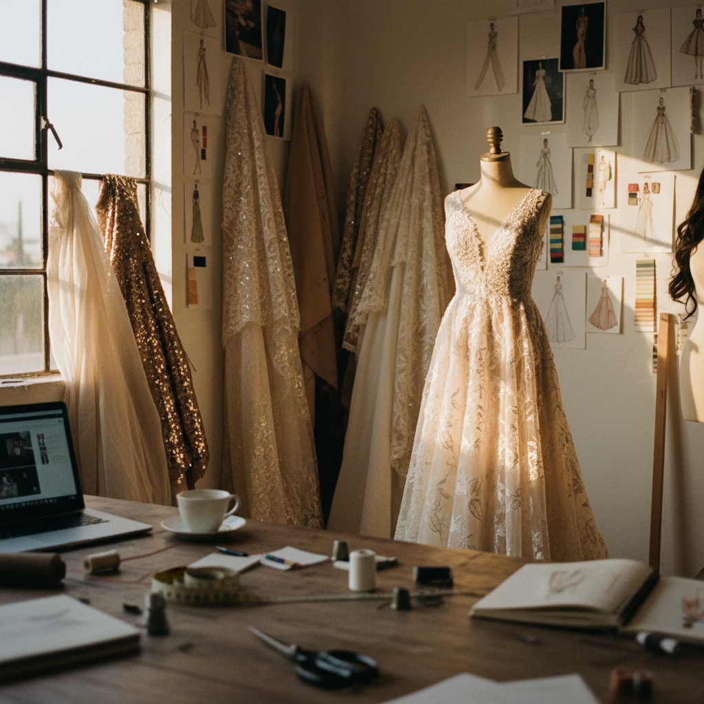 Atelier de un diseñador de novias mexicano